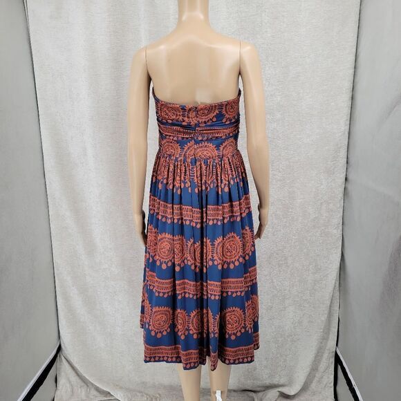 Girls from Savoy Anthropologie Oxidized Medallions Dress Strapless Women's M - Picture 8 of 13